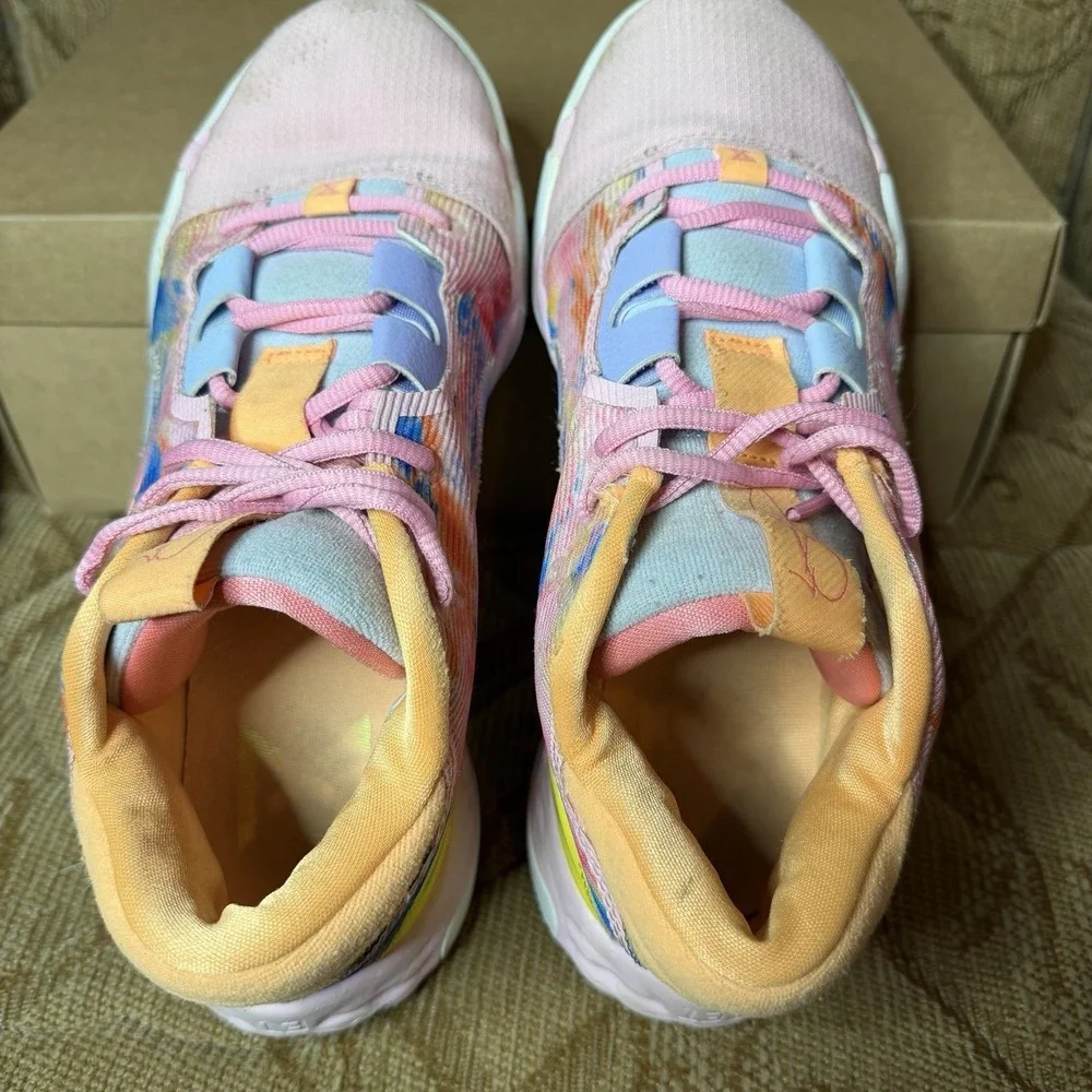 Size 8 Nike PG 6 Painted Swoosh Paul George PINK BLUE Natasha‎ DO9824-100